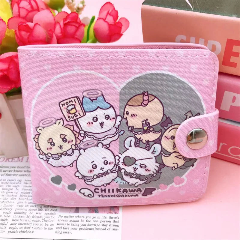 Chiikawa Inspired Leather Wallet