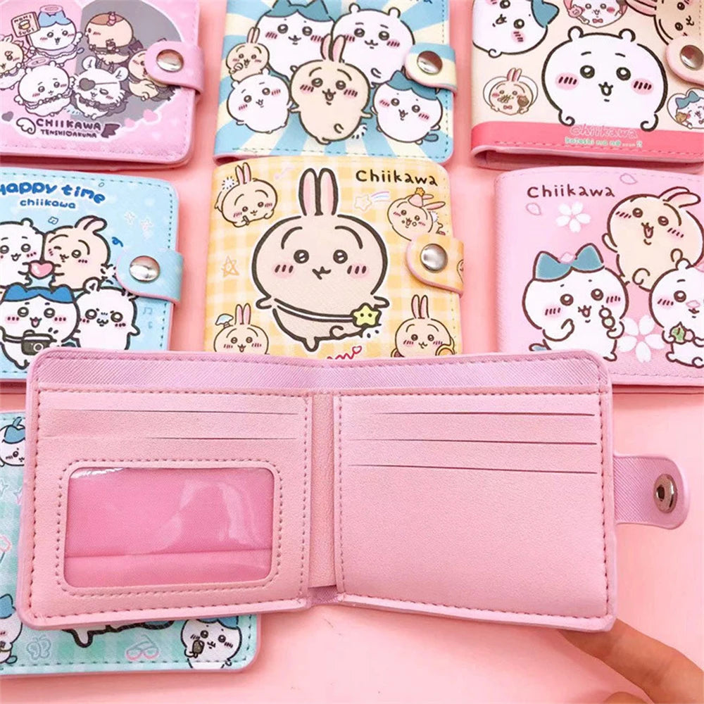 Chiikawa Inspired Leather Wallet