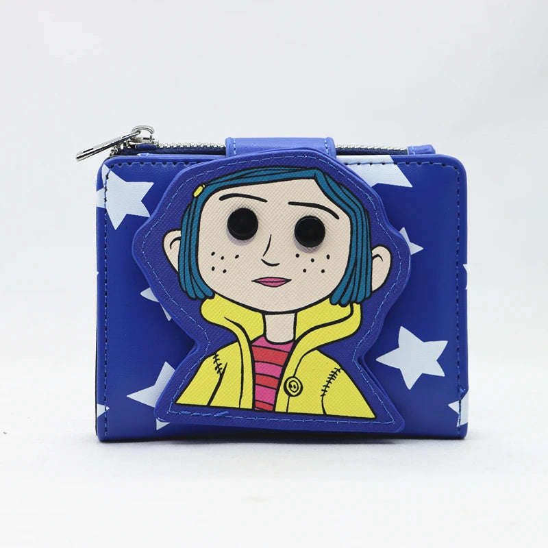 Coraline Inspired Leather Wallet