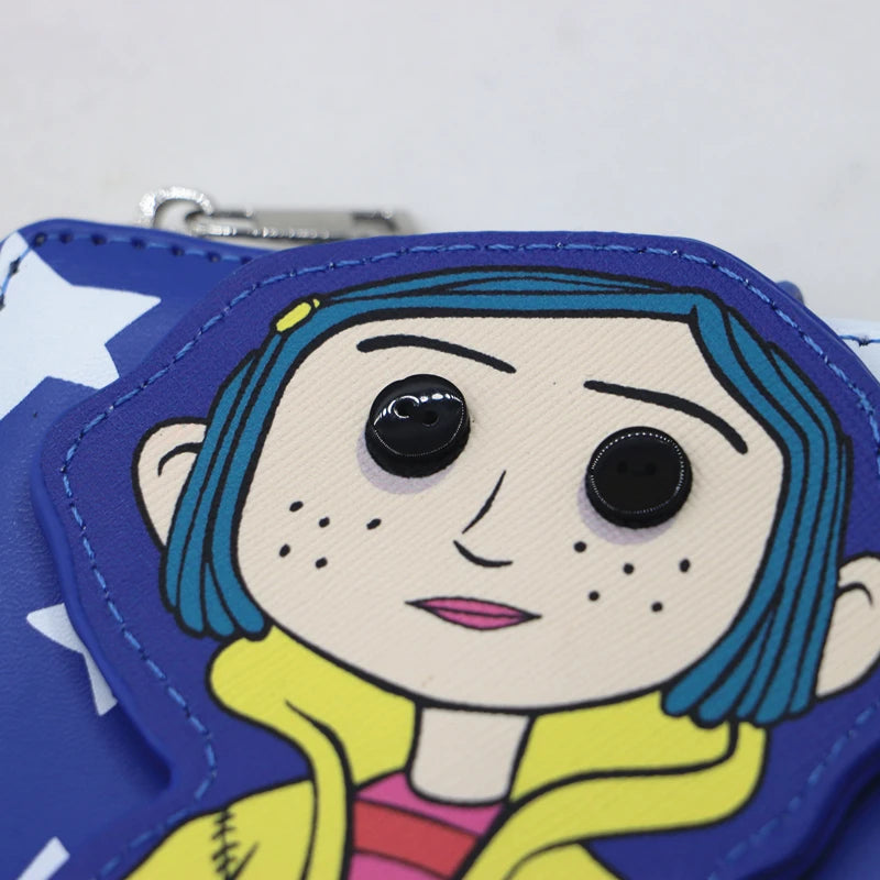 Coraline Inspired Leather Wallet